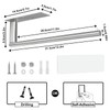 Kitchen Roll Holder Under Cabinet, Stainless Steel Paper Towel Holder