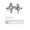 Wolfcut Inox Cross Blade Compatible/Replacement with Meat Grinder GGG 22/TS,