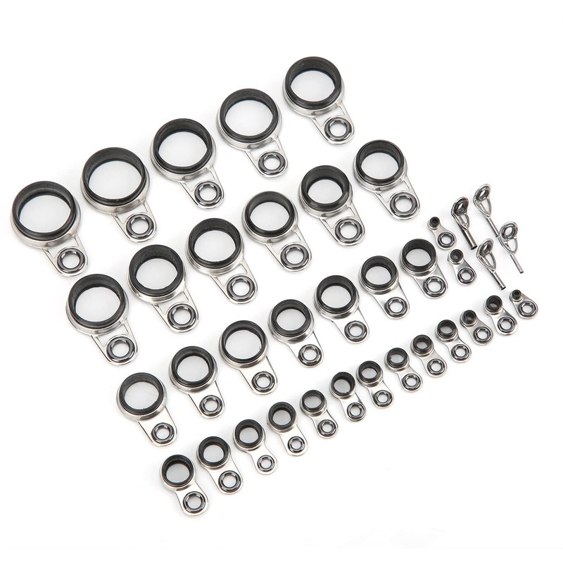 Fishing Rod Guide Ceramic Ring Repair Kit Stainless Steel Telescopic
