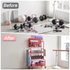 56'' Taller Home Gym Storage Organizer, Yoga Mat Storage Rack