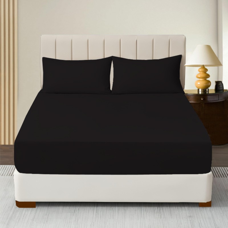 R&Z Extra Deep Polycotton Non Iron Fitted Sheet Easy Care