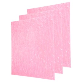 MECCANIXITY 3 Pcs Glitter Pearl Acrylic Sheet,12" x 12" x 1/8" Pearlescent Cast Pmma Plastic Sheets Extruded Translucent Blanks for DIY Art Crafting Laser Cutting & Engraving,Pink