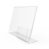 FixtureDisplays 11x8.5 Clear Sign Holder Business Card Acrylic Literature Display