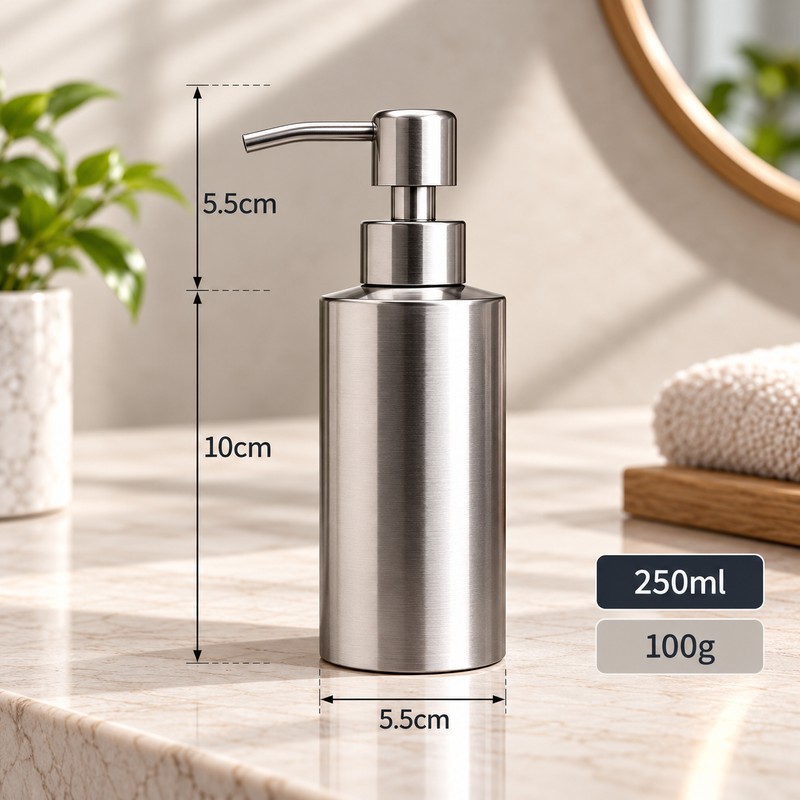 Countertop Soap Dispenser for Kitchen & Bathroom – Metal Pump