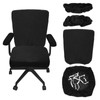 sourcing map Office Chair Covers, Stretchable Rotating Chair Slipcover Desk