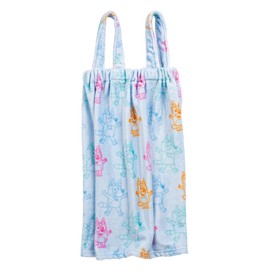 Jay Franco Bluey 3 Piece Spa & Bath Set - Includes Towel Wrap, Loofah & Spa Headband - Kids Bath & Shower Accessories