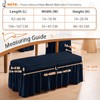 NICEEC Spandex Stretch Dining Bench Cover with Skirt Removable Bench