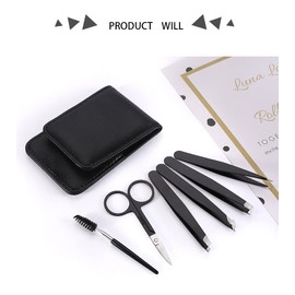 JIAMIAN Piece Eyebrow Trimming Kit Nail Trimmer Beauty and Nail Enhancement Tools Suit for Pedicure and Eyebrow Manicure (C)