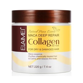 Collagen Hair Mask - 7.4 Fl Oz, Deep Hydration & Repair for Dry, Damaged Hair, Natural Collagen Mask for Hair Treatment, Suitable for All Hair Types