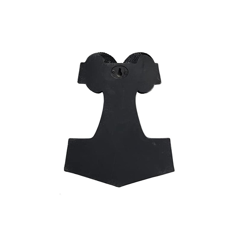 Pacific Giftware Thor's Hammer with Aries Head Wall Relief Viking