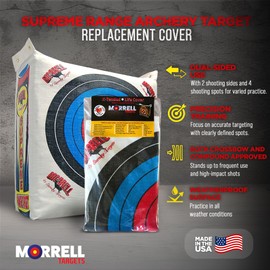Morrell 3 Pack Weatherproof Supreme Range Archery Bag Target Replacement NASP Field Point Cover with 2 Shooting Sides and 4 Shooting Spots, White, Cover Only