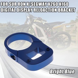 URLWALL Digital Display Relocation Bracket for Sur Ron X Light Bee Segway X260 X160, Aluminum Speedo Relocation Mount Display Repositioning Tool, Sur Ron Segway Electric Dirt Bike Parts (Blue)