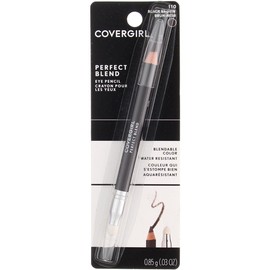 CoverGirl Perfect Blend Eye Pencil, Black Brown [110] 0.03 oz (Pack of 9)