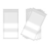 Fessary 100pcs 4 X 7 Clear Reclosable Zip Plastic Poly