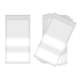 Fessary 100pcs 4 X 7 Clear Reclosable Zip Plastic Poly Bags with Resealable Lock Seal Zipper-2 Mil