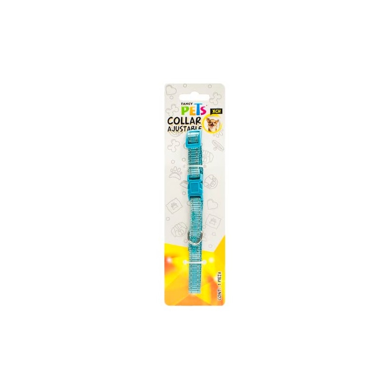 Fancy Pets Collar Extra Chico de Nylon con Bandas Reflejantes