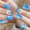 ADAIER Handmade Press On Nails, French Nails,wedding, party,Short Coffin Nails