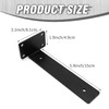UOIENRT 8 Pcs L Bracket Wall Shelf Support 6 Inch,