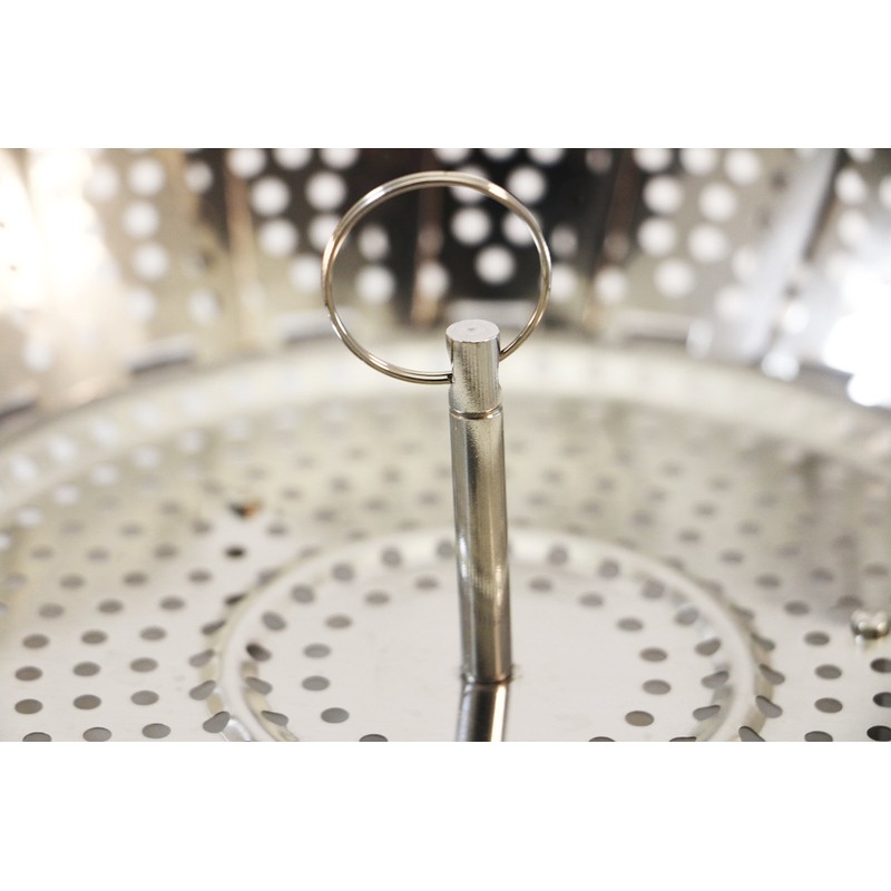 ExcelSteel Foldable Vegetable Steamer, Stainless Steel