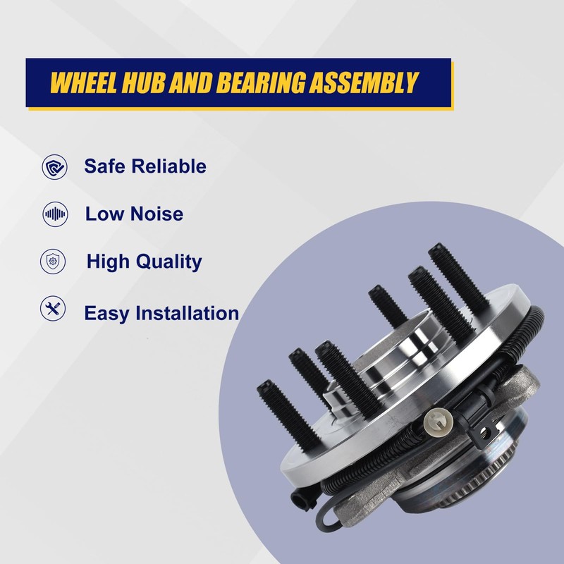 KUSATEC 515119 Front Wheel Bearing and Hub Assembly Compatible with