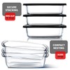 EATEX Glass Bread Pans for Homemade Bread Baking, 1.9 Quart