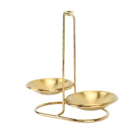 Spoon Rest Holder, Stainless Steel Vertical Lid and Spoon Rest Soup Spoon Rest Cooking Utensils Stand Soup Ladle Holder for Kitchen Cookware Hot Pot Fast Food Restaurant Decor