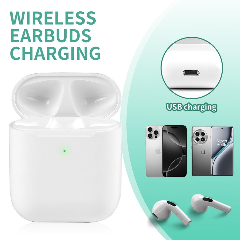 Compatible for air pod Charging case 1st & 2nd, Wireless