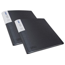 Rapesco 1645 Germ-Savvy Antibacterial A4 Presentation Folder with 100 Files Black 2 Folders