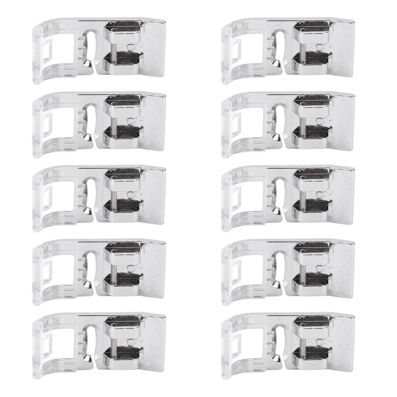 10PCS Straight Stitch Presser Foot Mini Portable Durable Stainless Steel