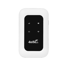 Sxhlseller 4G 5G Portable WiFi Hotspot 300Mbps, Travel Mobile Hotspot Connect Up to 10 Devices for Business Trips, B1/3/5/7/40, With SIM Card Slot