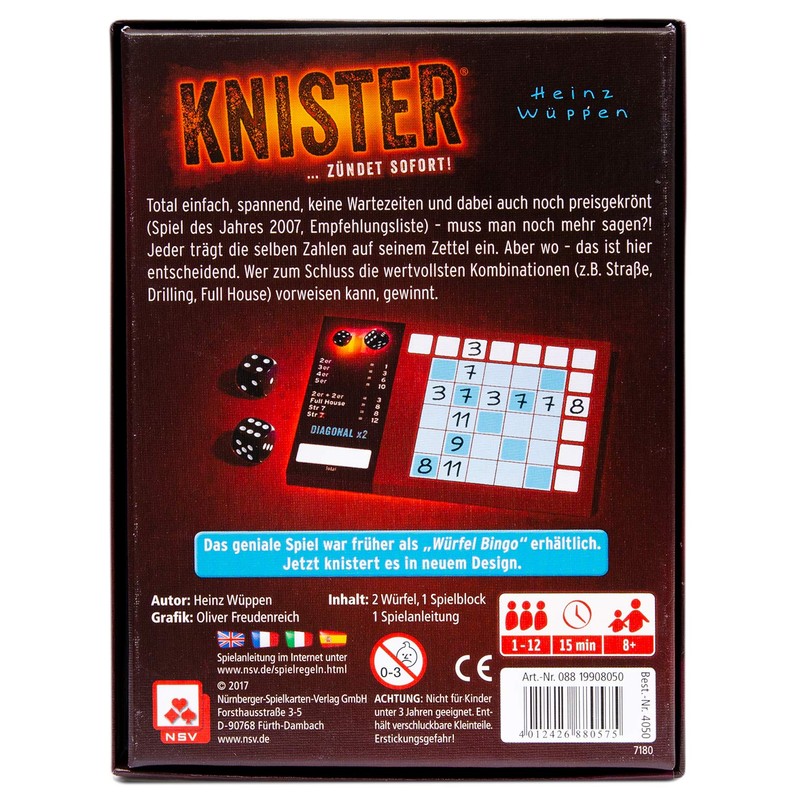 NSV - 4050 - Knister - Dice Game