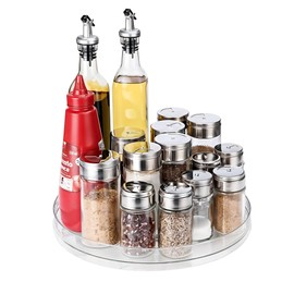 Acrylic Turntable Lazy Susan – 29.3cm Diameter Rotating Organizer for Kitchen Counters, Fridges & Cupboards