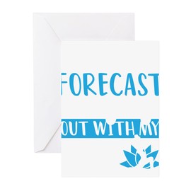 CafePress Meditation Weekend Hanging Out With Greeting Cards Greeting Card (20-pack), Note Card with Blank Inside, Birthday Card Glossy