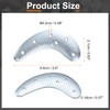 HARFINGTON 2Pcs Metal Heel Plates Heel Guard Repair Pad Moon
