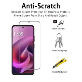 rlbmnyz[3-Pack Compatible with Moto G 5G 2026 screen protector Tempered Glass,9H Hardness, Anti-Scratch, Bubble Free, easy to install (Clear)