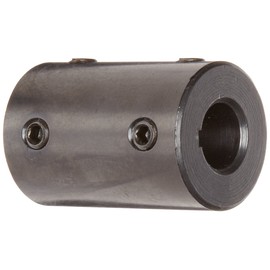 Ruland SCC-16-16-F Set Screw Rigid Coupling with Keyway, Black Oxide Steel, 1" Bore A Diameter, 1" Bore B Diameter, 1-3/4" OD, 3" Length, 1/4" x 1/4" Keyway Width