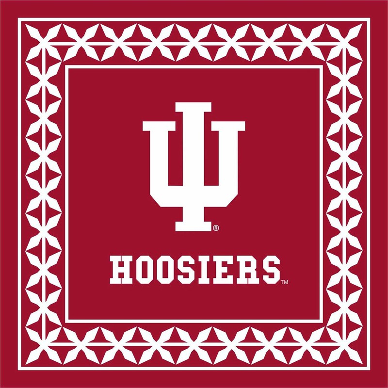 Collegiate Lunch Napkins Indiana Package of 25