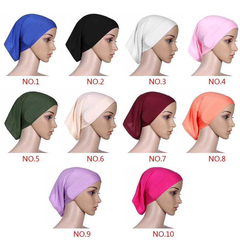 QHGstore, Modal women's solid colour hair wrap, cover, Indian turban,
