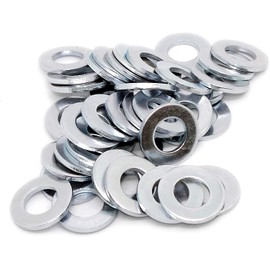 TERF® 100 Pcs Zinc Plated Steel Flat Washer M10 (10mm) Flat Washers For Home Decoration Construction Plumbing Industrial Commercial Appliances Electrical Connections Automobile Machine Marine etc.