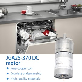 Mini DC Motor | Handmade Projects Geared Engine | High Torque Small Industrial DC Motor for Hobby Robotics Animatronic RC Car Science Project Cooking Machine