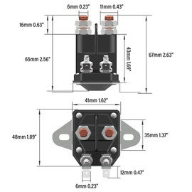 JTAREA 117-1197 784-1221-210 Starter Solenoid Replaces for Toro Timecutter ss4225 Exmark Lawn Mower E513075 1-513075 104-3189 212655 47-1910 28-4210