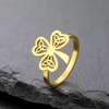 Clover Rings for Women Dainty Good Luck Love Friendship Heart