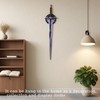 COSWOR 46.5" Anime Stainless Steel Demon King Baran's Long Sword