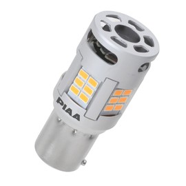 PIAA LEW104 LED Amber Turn Signals with Cooling Fan, Built-in Hyperflash Prevention Function, 1,100 lm, 12 V, S25, Compatible with the Road Transport Vehicle Act (subject to local legislation), Pack