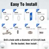 Horiznext 3/4" O.D. thread to 1/2 inch barb O.D. stainless