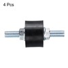 sourcing map 4pcs M8x23mm Rubber Isolator Mounts with Studs 30x20mm