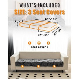 Sofa Cover Washable Sectional Couch Covers Sofa Slipcovers for 3 Cushion Couch Pet Friendly L Shaped Couch Protector Leaf Printed Covers for Dogs Kids