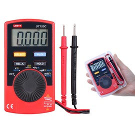 UNI-T UT120C Pocket Size Digital Multimeter Auto Range Tester DC AC Voltage Diode Mini Electrical Meters LCD Display