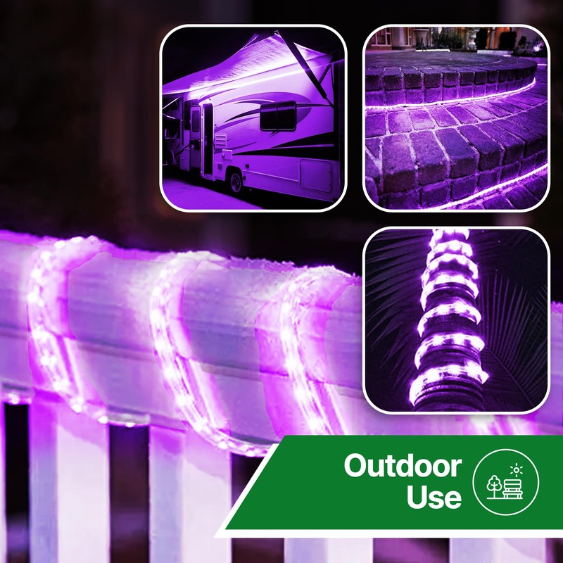 Tupkee LED Rope Light Purple - for Indoor and Outdoor