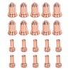 20Pcs Plasma Cutting Torch Nozzles Electrodes Brass Strong High Temperature
